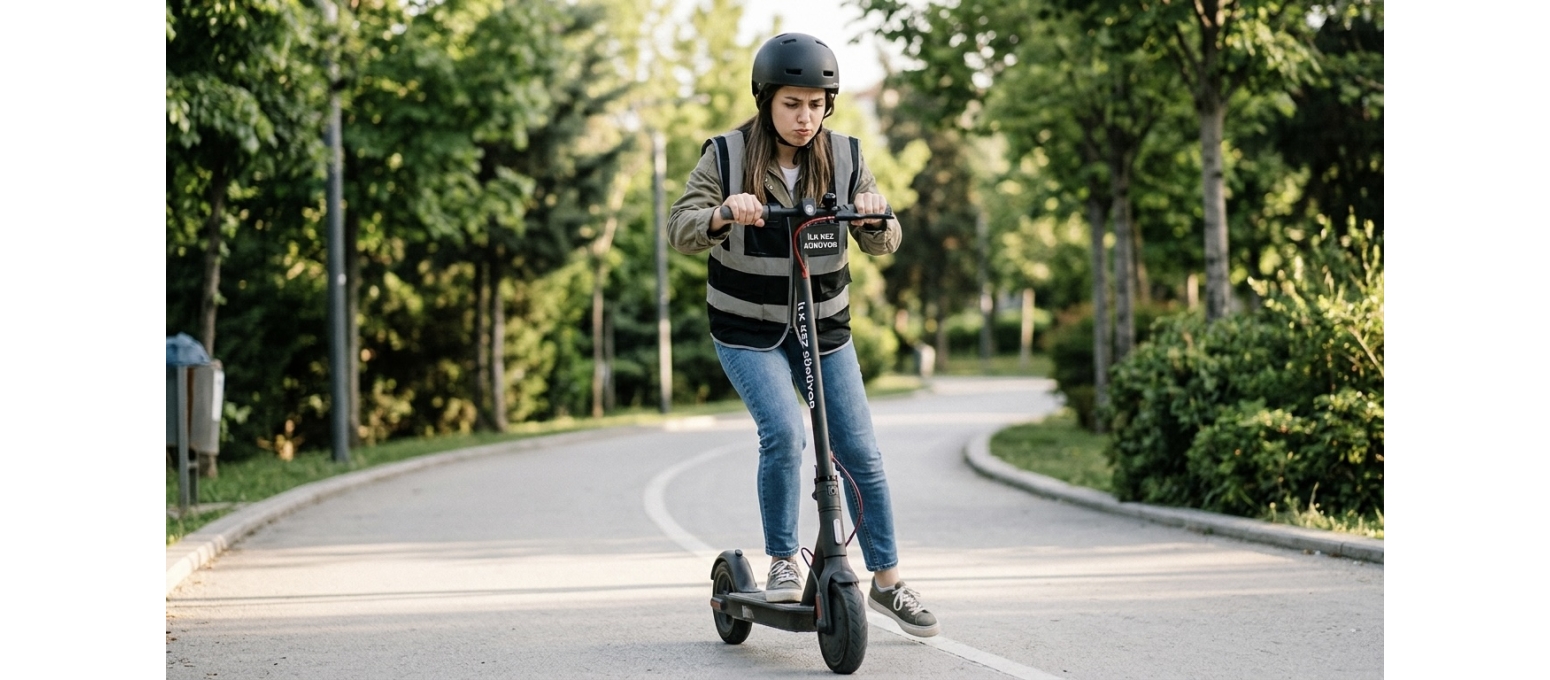 Elektrikli Scooter’ı İlk Kullanan Birine Verirsen Ne Olur?